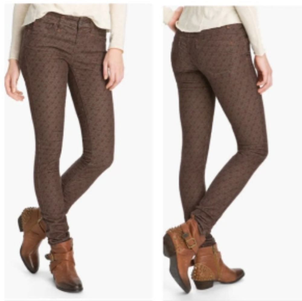 Free People corduroy floral printed pants